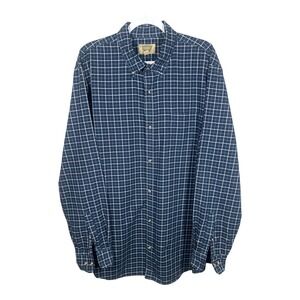 Foundry Supply Mens Blue Button Down Size XLT